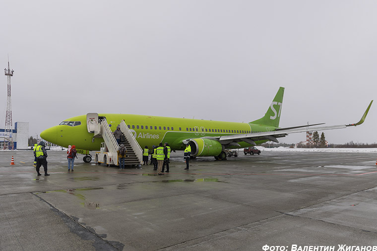 Аэропорт «Хибины» принял первый в истории Boeing 737-800