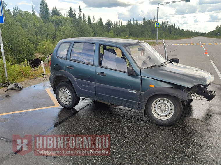 В жёстком ДТП на дороге в аэропорт «Хибины» пострадали двое