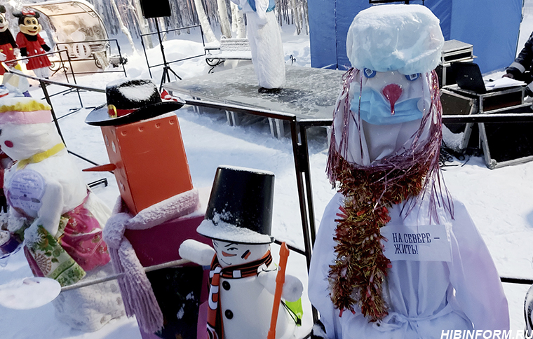 В Апатитах состоялся парад снеговиков