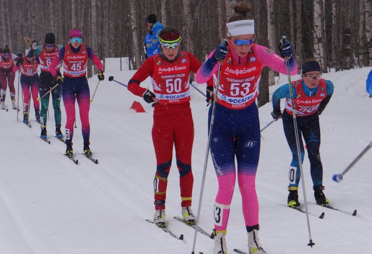 В Апатитах прошёл чемпионат России по лыжным гонкам среди женщин (+ВИДЕО)